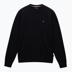 Sweter męski Napapijri Droz 5. Czarne swetry męskie Napapijri, m, bez wzorów, bez kołnierzyka, bez ramiączek. W wyprzedaży za 348.10 zł.