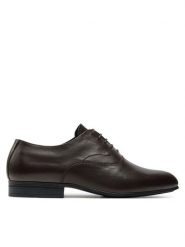 Calvin Klein Półbuty HM0HM01690 Brązowy. Brązowe buty wizytowe męskie Calvin Klein, bez wzorów, ze skóry, bez obcasa, bez zapięcia. Za 589.99 zł.