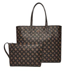 Torebka Guess. Czarne shopperki damskie Guess, z aplikacjami, bez dodatków. Za 499.99 zł.