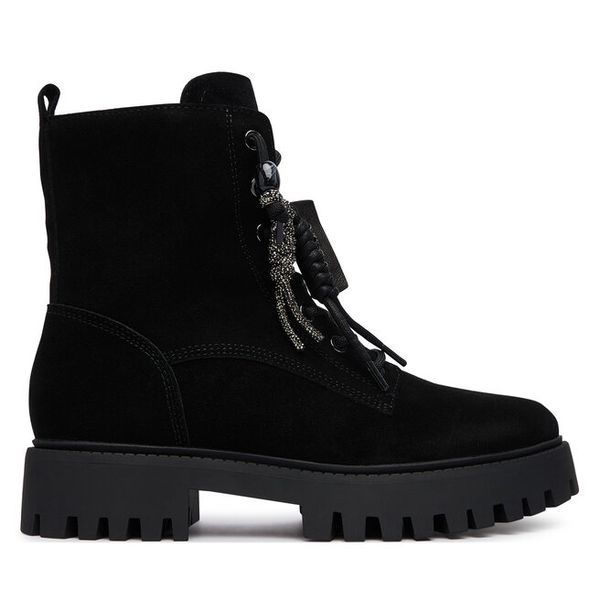 Trapery Guess. Czarne trapery damskie Guess, bez zapięcia. Za 674.99 zł.