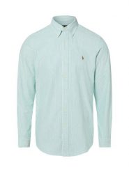 Polo Ralph Lauren Męska koszula bawełniana Mężczyźni Modern Fit Bawełna zielony|biały w paski, XL. Białe koszule męskie Polo Ralph Lauren, m, bez wzorów, z bawełny, bez kołnierzyka, bez ramiączek. Za 729.95 zł.