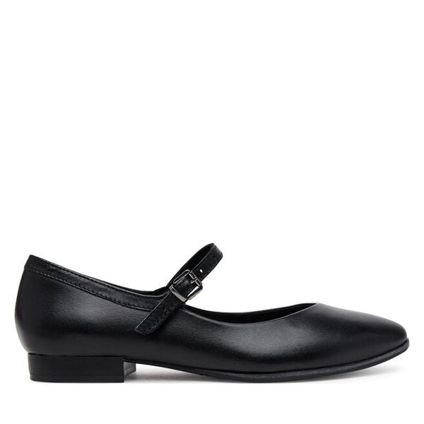 Baleriny Marco Tozzi. Czarne balerinki damskie Marco Tozzi, bez wzorów, bez obcasa, bez zapięcia. Za 199.99 zł.