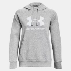 Bluza damska Under Armour Rival Fleece Big Logo Hoody. Czerwone bluzy damskie Under Armour, xs, bez wzorów, sportowe, bez ramiączek, z kapturem. Za 175.99 zł.