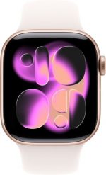 Smartwatch Apple Watch Series 11 (GPS) 42mm Rose Gold Aluminum Case with Red Sport Band, M/L. Czerwone zegarki smartwatch Apple, bez wzorów. Za 2,357.41 zł.