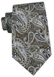 Męski Krawat - Chattier - Odcienie Jasnego Brązu i Beżów. Krawaty i muchy Chattier, bez wzorów, z tkaniny, eleganckie. Za 55.00 zł.