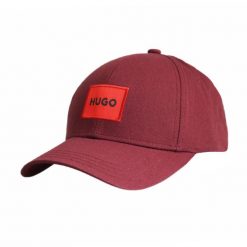 Czapka z daszkiem bejsbolówka Hugo Boss Bordowa - 50492745-654. Czerwone czapki damskie Boss, bez wzorów, sportowe. Za 179.00 zł.