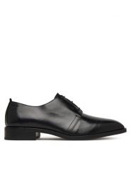 Calvin Klein Półbuty Slim Clean Derby Lth HM0HM02004 Czarny. Czarne buty wizytowe męskie Calvin Klein, bez wzorów, ze skóry, bez obcasa, bez zapięcia. Za 649.99 zł.