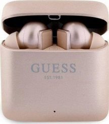 Słuchawki Guess Printed Logo różowe. Czerwone słuchawki bezprzewodowe Guess. Za 223.90 zł.