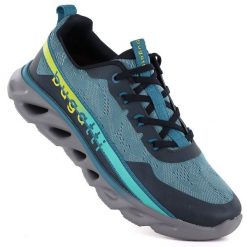 Półbuty sportowe męskie niebieskie Bugatti TT153193. Niebieskie buty sportowe męskie Bugatti, bez wzorów, z materiału, bez zapięcia. Za 419.99 zł.