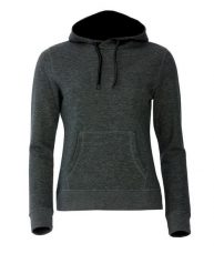 Clique Classic Hoody Women – bluza z kapturem anthracite melange. Szare bluzy damskie CLIQUE, m, bez wzorów, z bawełny, bez ramiączek, z kapturem. Za 309.10 zł.