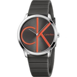 RABAT ZEGAREK CALVIN KLEIN MINIMAL K3M211T3. Brązowe zegarki męskie Calvin Klein, bez wzorów, ze skóry, szklane. W wyprzedaży za 549.00 zł.