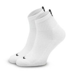 Puma Skarpety Heart Logo Crew 2-Pack 93855501. Białe skarpetki damskie Puma, bez wzorów. Za 45.99 zł.
