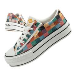 Kolorowe Trampki Lee Cooper LCW-25-31-3441L wielokolorowe. Trampki i tenisówki damskie bez wzorów, z gumy, bez zapięcia. Za 222.50 zł.