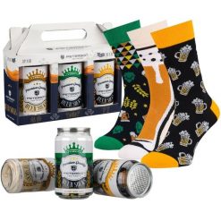 Zestaw skarpet męskich w różne wzory piwa w rozmiarze 38-45 Peterson PTN SML-S3W-BE-38-44. Skarpety męskie Peterson, bez wzorów. Za 79.99 zł.