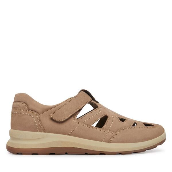 Sandały Josef Seibel. Brązowe sandały męskie Josef Seibel, bez wzorów, bez zapięcia. Za 235.99 zł.