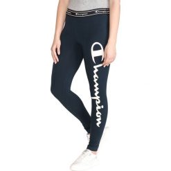 Champion Legginsy Niebieski. Niebieskie legginsy damskie Champion, bez wzorów, z bawełny. Za 131.95 zł.