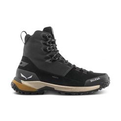 Buty trekkingowe Salewa Puez Winter Mid Ptx. Brązowe trekkingi męskie Salewa, na zimę, z mikrofibry, bez zapięcia. Za 908.50 zł.