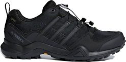Buty trekkingowe męskie Adidas Terrex Swift R2 GTX czarne r. 41 1/3. Czarne trekkingi męskie Adidas, bez zapięcia. Za 660.45 zł.