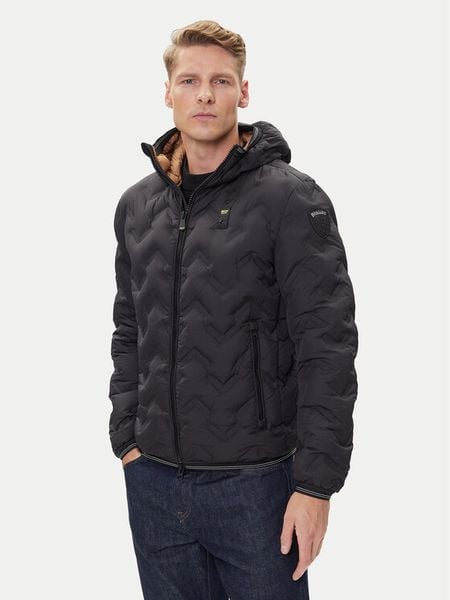 Blauer Kurtka puchowa 25WBLUC03233 Czarny Regular Fit. Czarne kurtki męskie Blauer, m, bez wzorów, z puchu, bez kaptura. Za 1,569.00 zł.