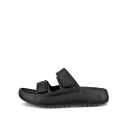 Klapki 2-pasmowe Ecco Cozmo Eva. Czarne klapki damskie ecco, bez wzorów, bez zapięcia. Za 253.00 zł.