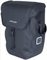 Torba rowerowa na bagażnik „Commuter Side WP”. Czarne torby na laptopa damskie ATRAN VELO, bez wzorów, z materiału, na ramię, duże. Za 714.75 zł.