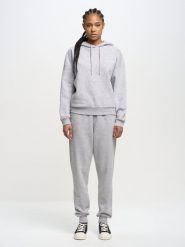 Bluza damska z kapturem szara Megan 901/ Foxie 901. Szare bluzy damskie BIG STAR, l, bez wzorów, z dresówki, retro, bez ramiączek, z kapturem. W wyprzedaży za 199.99 zł.