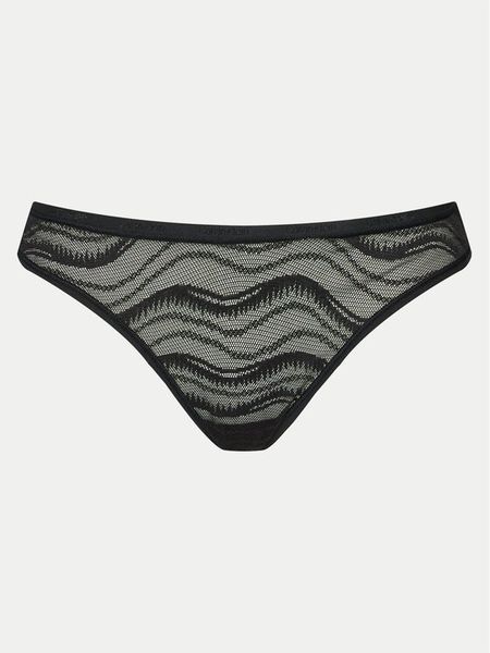 Calvin Klein Underwear Stringi 000QD3971E Czarny. Czarne majtki damskie Calvin Klein Underwear, z syntetyku. Za 49.99 zł.