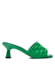 KARL LAGERFELD Klapki KL30113 Zielony. Zielone klapki damskie KARL LAGERFELD, bez wzorów, ze skóry, bez obcasa, bez zapięcia. Za 1,039.00 zł.