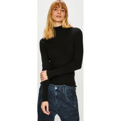 Review - Sweter. Czarne swetry nierozpinane damskie Review, m, bez wzorów, z dzianiny, bez kołnierzyka, bez ramiączek. W wyprzedaży za 89.90 zł.