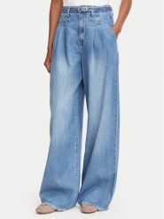 Morgan Jeansy 262-PELIAM Niebieski jasny Wide Leg. Niebieskie jeansy damskie Morgan, bez wzorów, z bawełny. Za 349.99 zł.