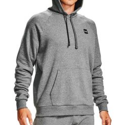 Bluza sportowa męska Under Armour Rival Fleece Hoodie. Szare bluzy sportowe męskie Under Armour, m, bez wzorów, z bawełny, bez kaptura. Za 245.70 zł.