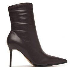 Botki Aldo. Brązowe botki damskie Aldo, bez wzorów, bez obcasa, na szpilce, bez zapięcia. Za 509.99 zł.