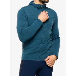 Bluza z kapturem męska Rab Ascendor Light Hoody. Czerwone bluzy męskie RAB, na zimę, l, bez wzorów, z kapturem, narciarskie. Za 314.99 zł.