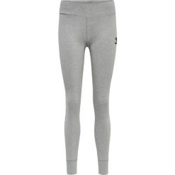 Damskie legginsy bawełniane Hummel Move Grid. Szare legginsy damskie Hummel, bez wzorów, z bawełny. Za 177.50 zł.