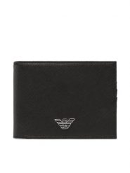 Emporio Armani Portfel Y4R165 Y138E 81072 Czarny. Czarne portfele męskie Emporio Armani, bez wzorów, ze skóry. Za 379.99 zł.