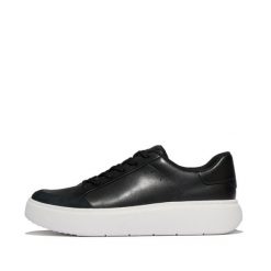 Damskie zamszowe trampki FitFlop Rtg. Czarne trampki i tenisówki damskie FIT FLOP, bez wzorów, ze skóry, bez zapięcia. Za 523.00 zł.