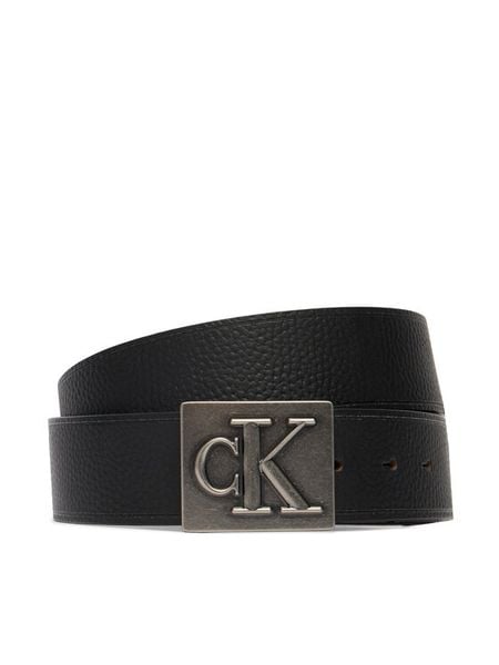 Calvin Klein Pasek Męski LV04D7111G Czarny. Czarne paski męskie Calvin Klein, ze skóry. Za 212.99 zł.