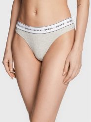Guess Stringi Carrie O97E04 KBBU1 Szary. Szare majtki damskie Guess, z bawełny. Za 59.99 zł.