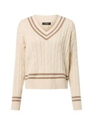 Lauren Ralph Lauren Sweter damski Kobiety Bawełna biały jednolity, M. Białe swetry nierozpinane damskie Lauren Ralph Lauren, m, bez wzorów, z bawełny, eleganckie, bez kołnierzyka, bez ramiączek. Za 839.95 zł.