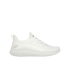 Buty Sportowe Damskie Skechers Bobs Geo New Aesthetics. Białe obuwie sportowe damskie Skechers, bez wzorów, bez zapięcia, trekkingowe. Za 219.99 zł.