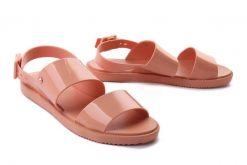 ZAXY 18270 LINK SAND AD beż, sandały damskie. Brązowe sandały damskie Zaxy, bez wzorów, bez obcasa, bez zapięcia. Za 74.94 zł.