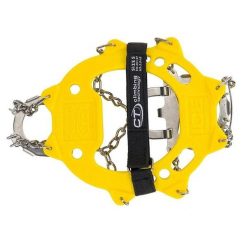 Raki turystyczne do wspinaczki Climbing TechnologyPlus Ice Traction Crampons. Żółte buty zimowe męskie Climbing Technology, bez wzorów, bez obcasa, bez zapięcia. Za 149.50 zł.