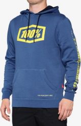 100% Bluza męska 100% BURST Hooded Pullover Sweatshirt Federal Blue roz. M (NEW). Czerwone bluzy męskie 100%, m, bez wzorów, bez ramiączek, bez kaptura. Za 173.82 zł.