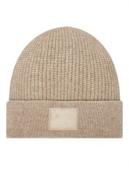 Guess Czapka AW5436 POL03 Beżowy. Brązowe czapki damskie Guess, na zimę, z aplikacjami, z wełny. Za 99.99 zł.