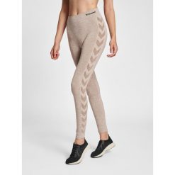 Damskie legginsy mid-rise Hummel CI. Szare legginsy damskie Hummel, bez wzorów, z dzianiny. Za 219.50 zł.