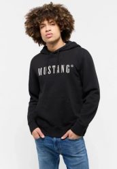 Męska bluza nierozpinana Mustang Style Bronson Black 1014687 4142. Czarne bluzy męskie Mustang, m, bez wzorów, bez ramiączek, bez kaptura. Za 149.99 zł.