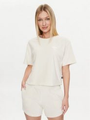 Puma T-Shirt Ess Elevated 677947 Écru Regular Fit. T-shirty damskie Puma, l, bez wzorów, z bawełny, bez kołnierzyka, bez ramiączek. Za 139.99 zł.