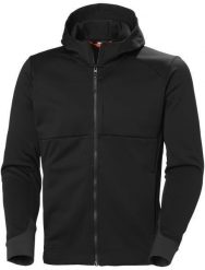 HELLY HANSEN Tech Hooded Midlayer Sweater, black 4XL. Czarne bluzy męskie Russell Athletic, m, bez wzorów, bez kaptura. Za 358.10 zł.