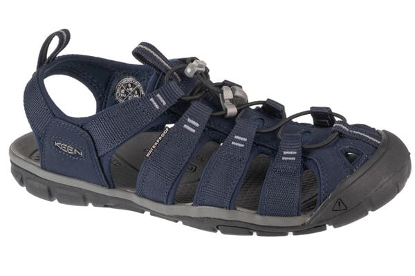 Sandały męskie, Clearwater CNX. Czarne sandały męskie Keen, bez wzorów, z materiału, sportowe, bez zapięcia. Za 419.99 zł.