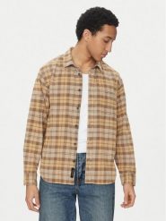Vans Koszula Nate VN000M10 Beżowy Regular Fit. Brązowe koszule męskie Vans, m, bez wzorów, z bawełny, bez kołnierzyka, bez ramiączek. Za 199.99 zł.